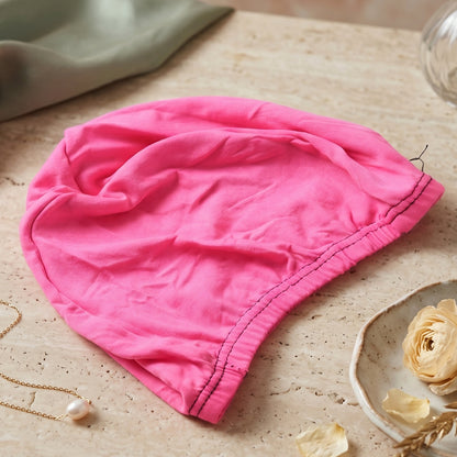 Comfortable pink pool cap