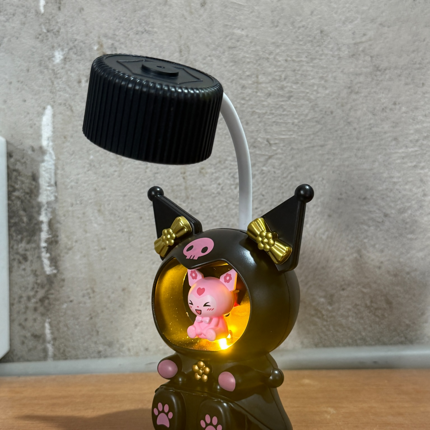Cute Character LED Table Lamp with Night Light & USB Charging