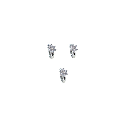 Non-Piercing CZ Stone Nose Clip/Press Nath | Multi-Design Combo Pack of 3