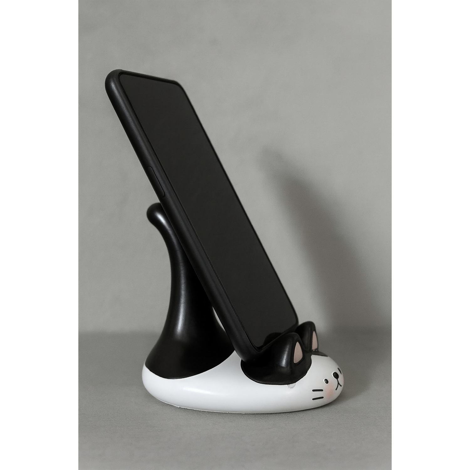 Cute Cat Phone Stand Desk Mobile Holder for Smartphone, Table & Office Decor