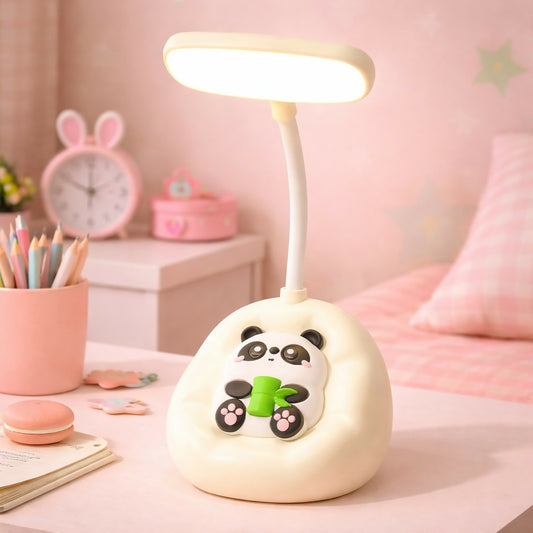 Panda LED Desk Lamp with Flexible Neck for Study & Bedroom