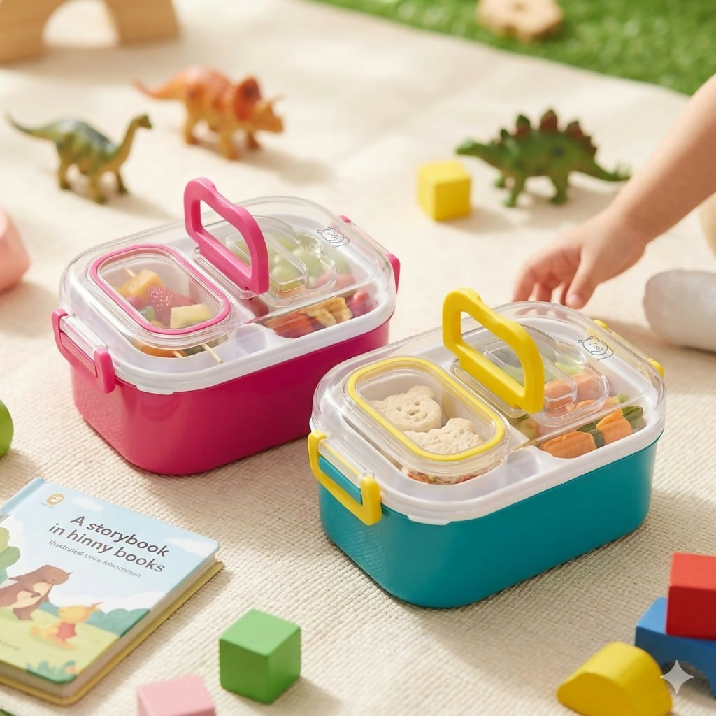 Mighty Lunch Box placed in a bag ready for travel