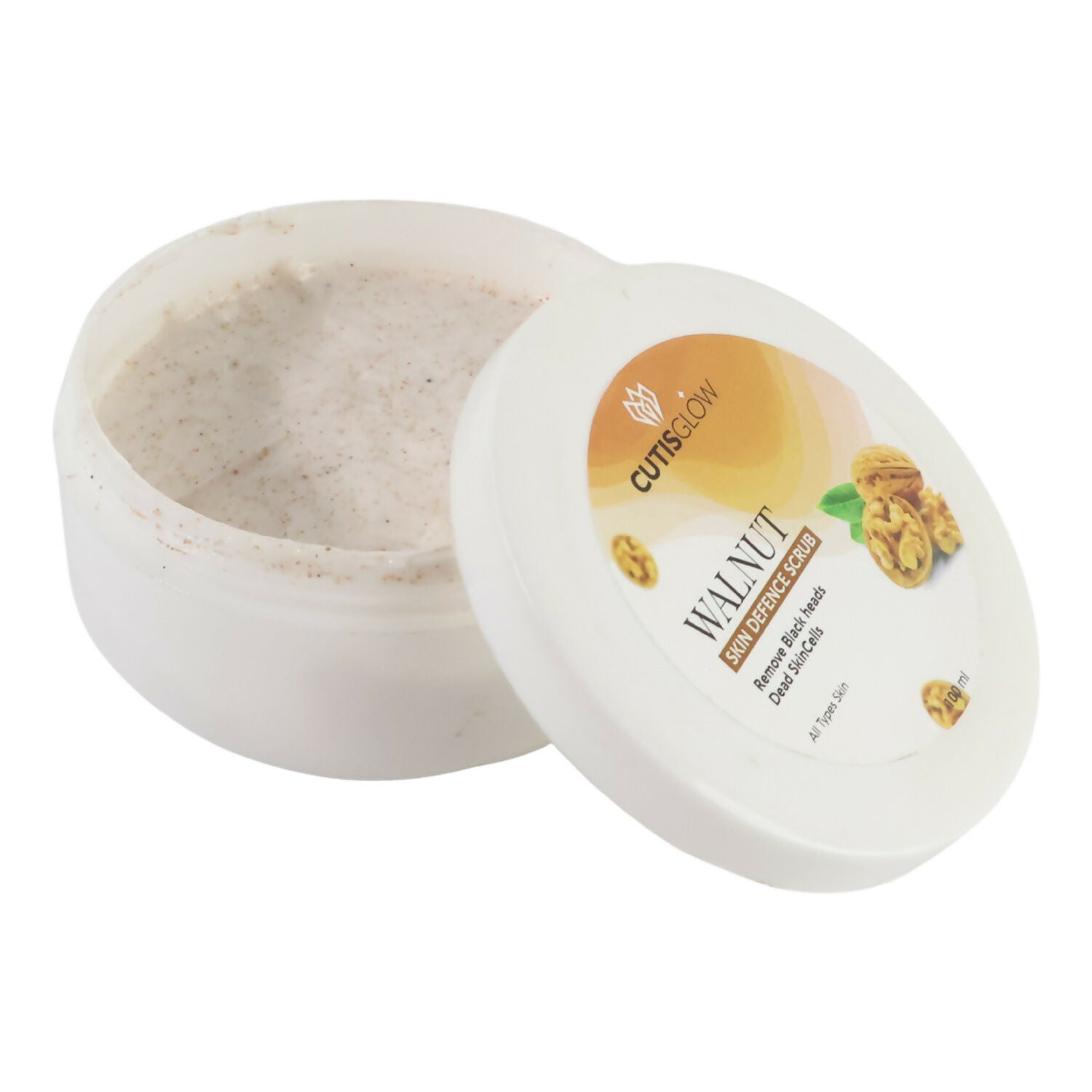 Eyelet Walnut Skin Defence Scrub – Exfoliating Face & Body Scrub for Blackhead Removal, Dead Skin Cell Cleansing & Smooth Radiant Skin (100ml)