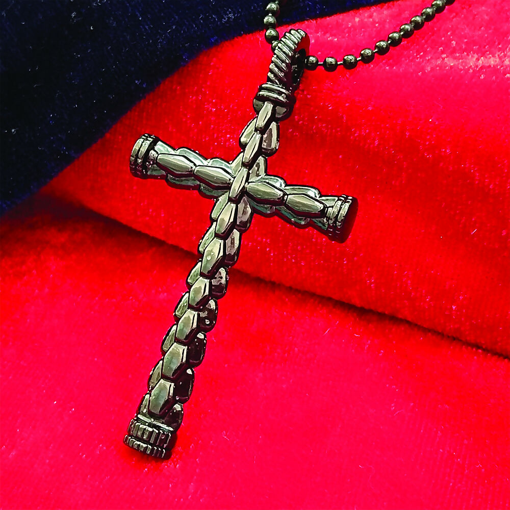 Black Cross Chain Pendent For mens