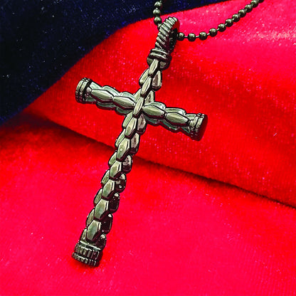 Black Cross Chain Pendent For mens