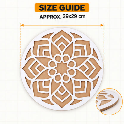 Big Round Rangoli Stencil Board for Home Entrance, Diwali and Festival Decor