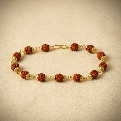 Hanuman Pendant With Rudraksha Mala & Bracelet Combo