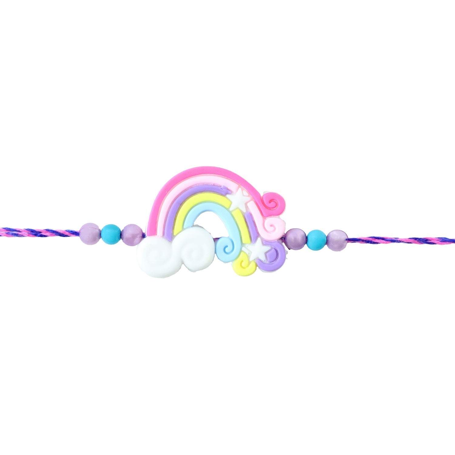 Rainbow Cloud Kids Rakhi Design for Raksha Bandhan Celebration (10pcs)
