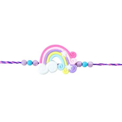 Rainbow Cloud Kids Rakhi Design for Raksha Bandhan Celebration (10pcs)