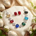 Multicolor Crystal Statement Necklace with Sparkling Geometric Accents for Women