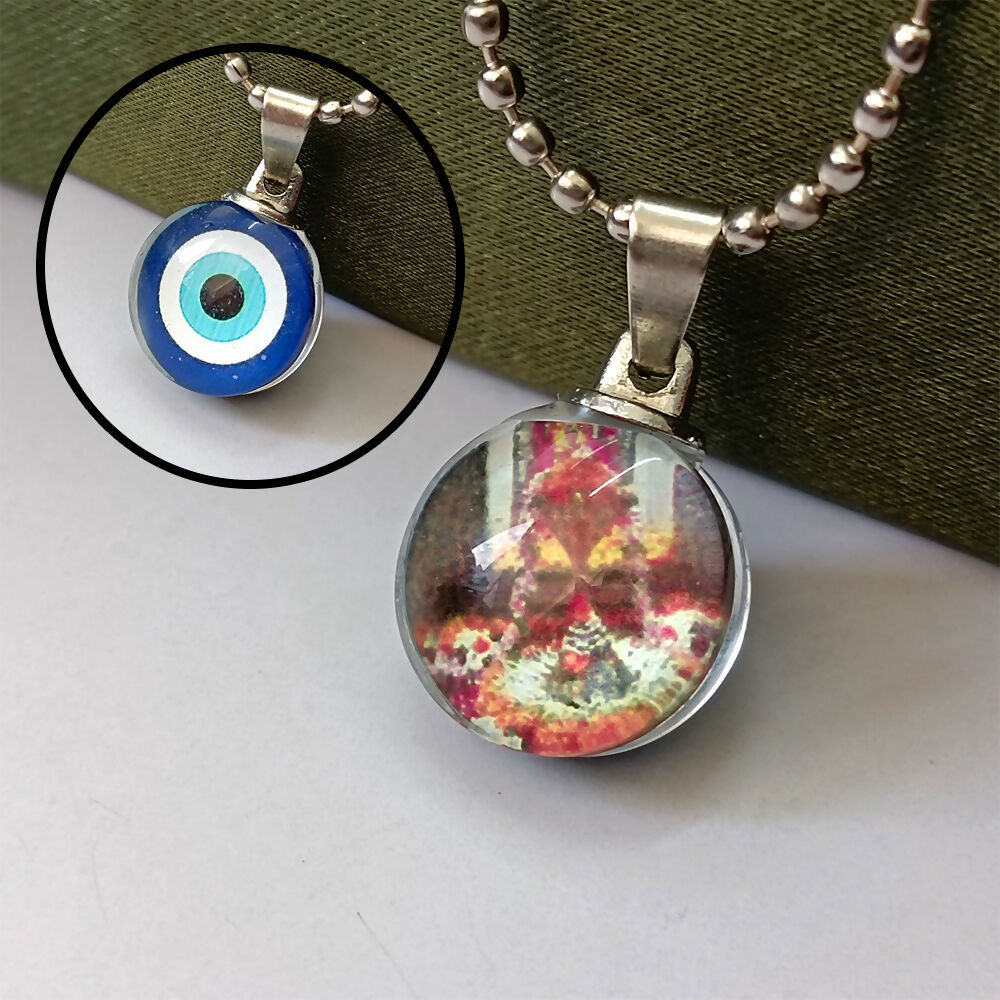 Evil Eye Shivling Chain Pendant