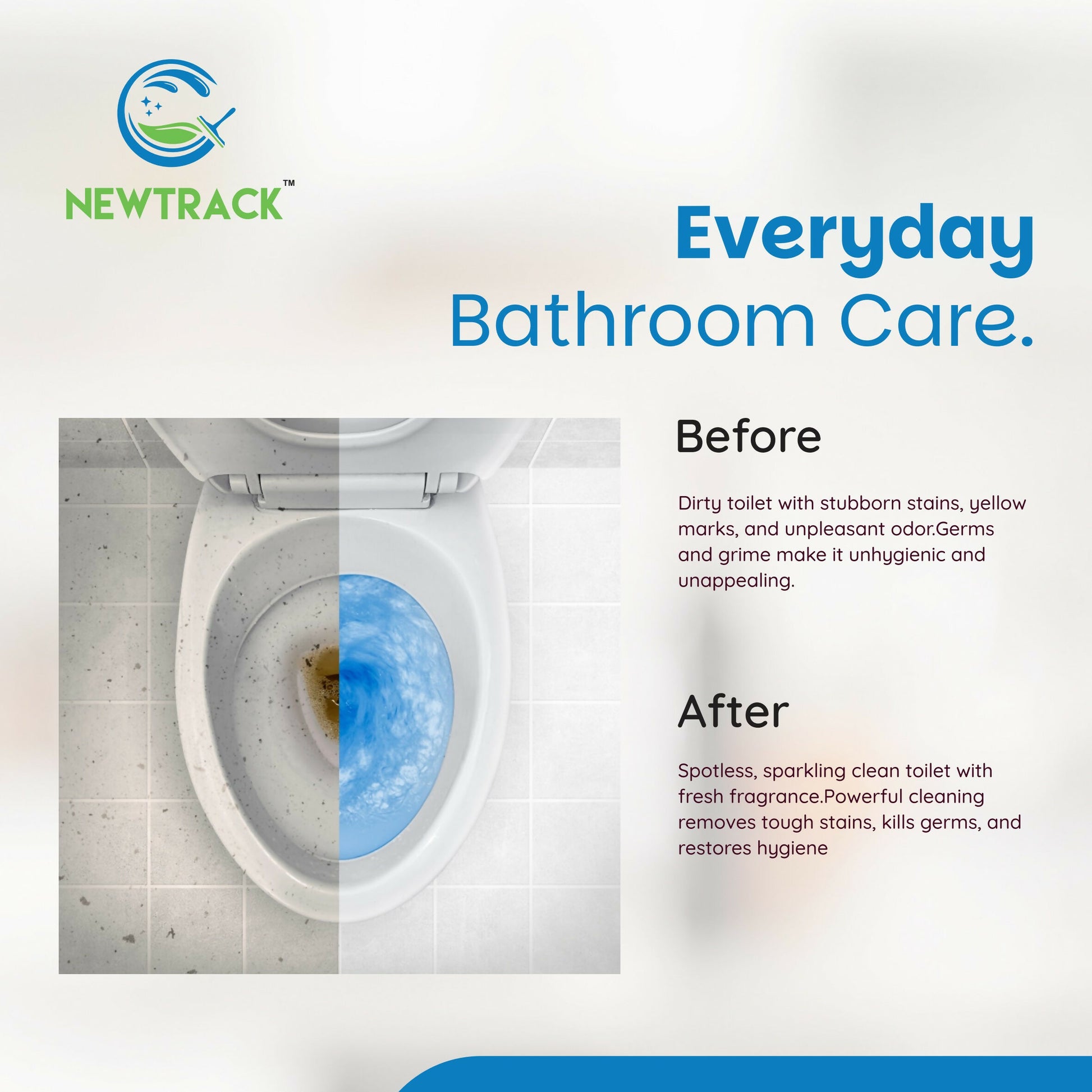Newtrack Toilet Bowl Cleaner – Tough on Stains, Gentle Freshness Formula