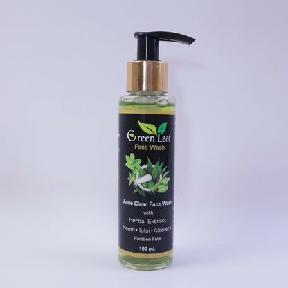 Acne Clear Face Wash – Neem, Tulsi & Aloe Vera Herbal Formula ( 100 Ml)