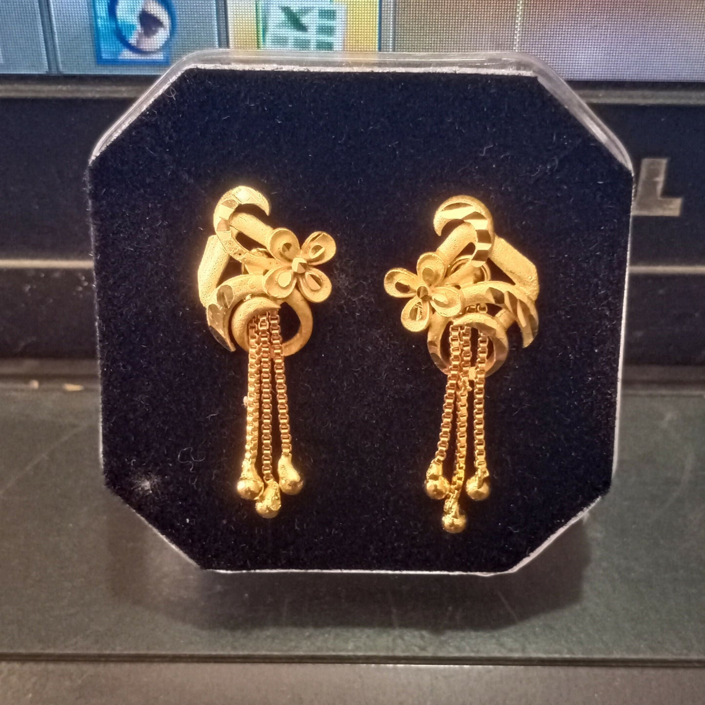 Elegant Golden Drop Earrings for Women & Girls | Lightweight Stylish Party Wear Earrings