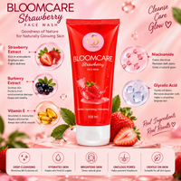Strawberry Face Wash 100 ml for Gentle Cleansing, Hydrating Care and Fresh Glow