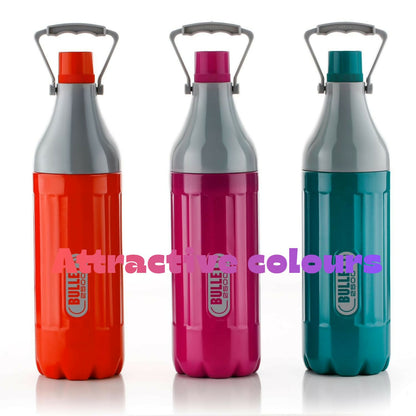 Bullet 2500 insulated water bottle in teal blue with ergonomic handle
