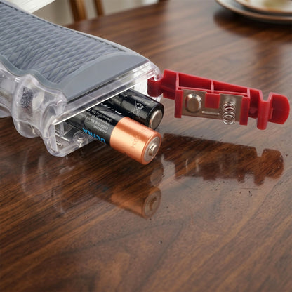 Transparent body design revealing inner gears of the toy gun