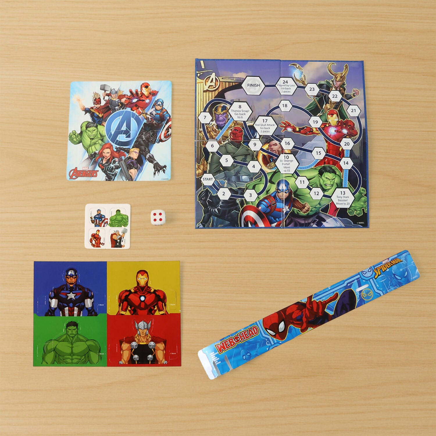 Marvel Surprise Gift Bag – Sticker Sheets, Puzzles, Activity Cards & Wristband for Kids