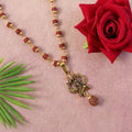 Lord Hanuman Pendant with Rudraksha Mala – Spiritual Strength