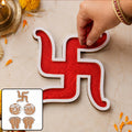 Reusable Wooden Rangoli Stencil Set for Auspicious Decor
