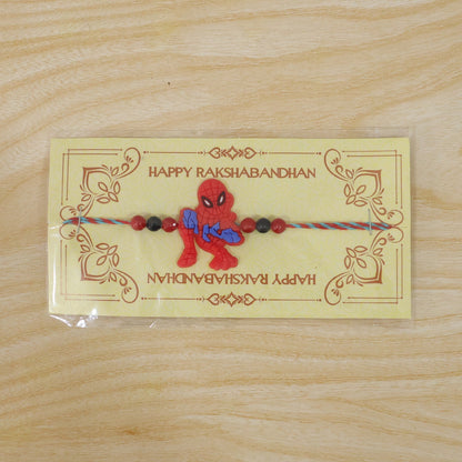 Action Hero Kids Rakhi with Fun Beaded Character Design Style (5pcs)