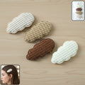 Cloud Hair Clips – Premium Quilted Padded Set of 4