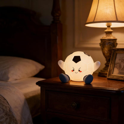 Silicone Soccer Ball Pat Night Light (1 Pc)
