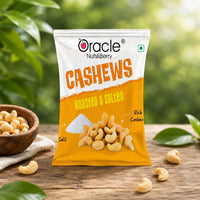 Oracle Roasted & Salted Cashew Mini, Crunchy Single-Serve On-the-Go Kaju Pack 18g