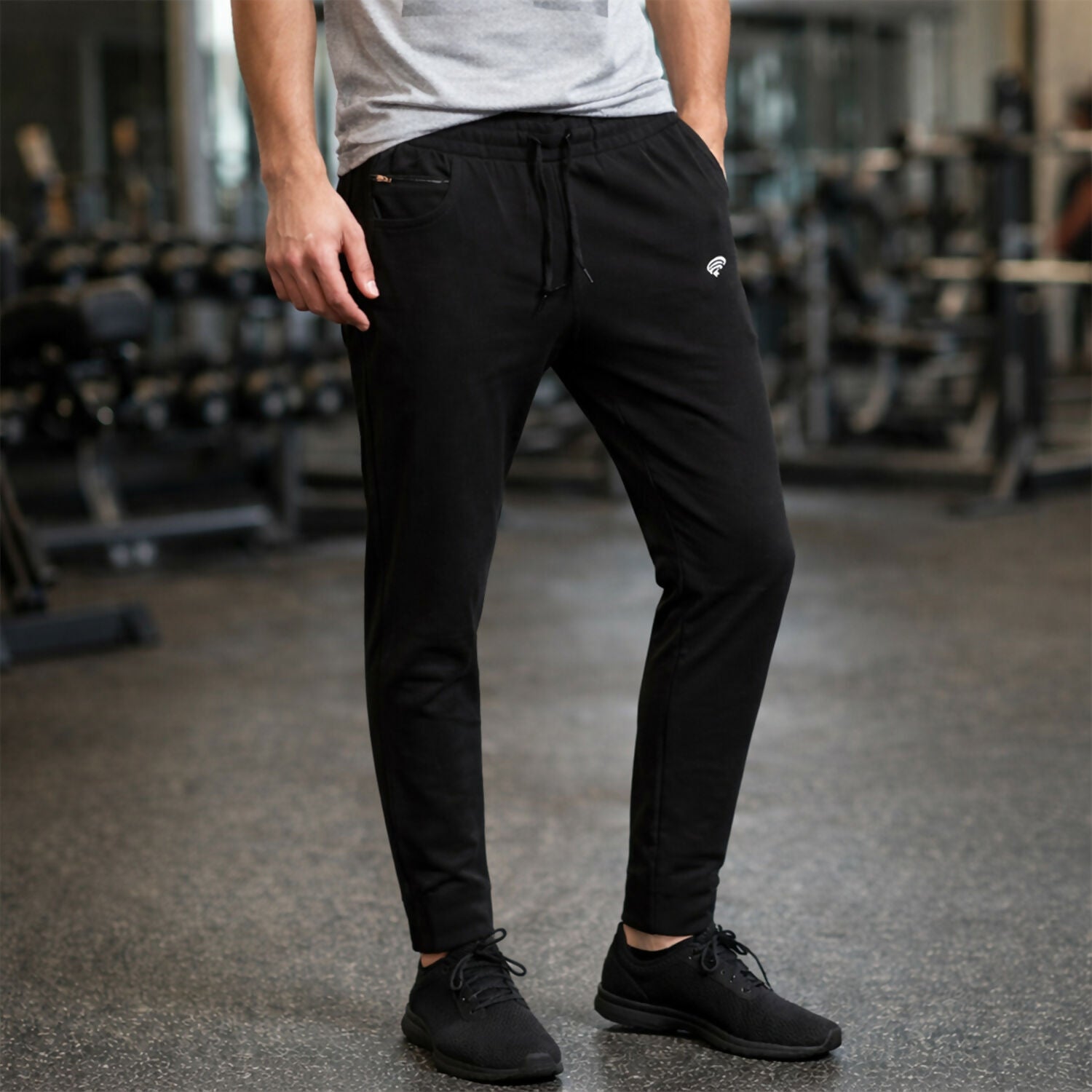 Men’s Slim Fit Stretchable Track Pants with Drawstring & Pocket Lower