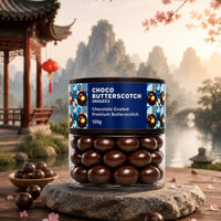 Oracle Choco Butterscotch Dragees, Smooth Chocolate-Coated Crunchy Candy Treat 120g