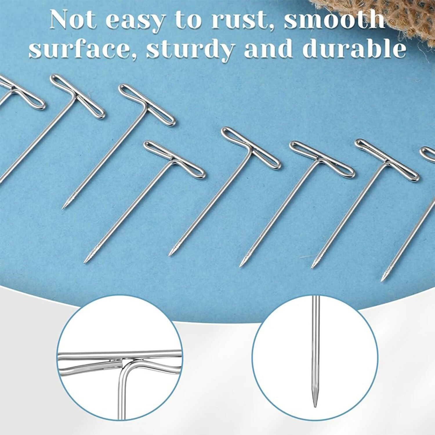 Aerotix Stainless Steel T Pin For Sewing & Craft Pins for Fabric, Notice Board, Office & Home Use (50Gm)