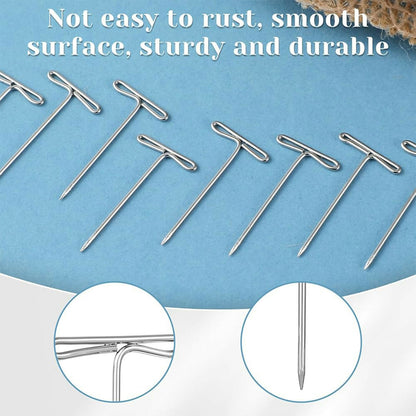 Aerotix Stainless Steel T Pin For Sewing & Craft Pins for Fabric, Notice Board, Office & Home Use (50Gm)