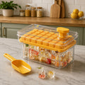 Ice Cube Tray with Lid & Scoop – Easy Freezer Storage Solution