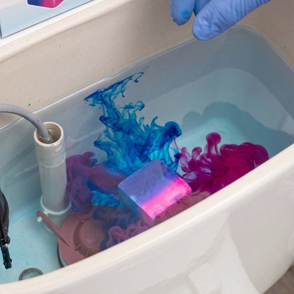 Bathroom Toilet Bowl Cleaning Block, Dual Colour Flush Tank Cleaner (1 Pc)