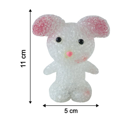 Cartoon Mouse Shape LED Night Lamp Crystal Texture Warm Glow