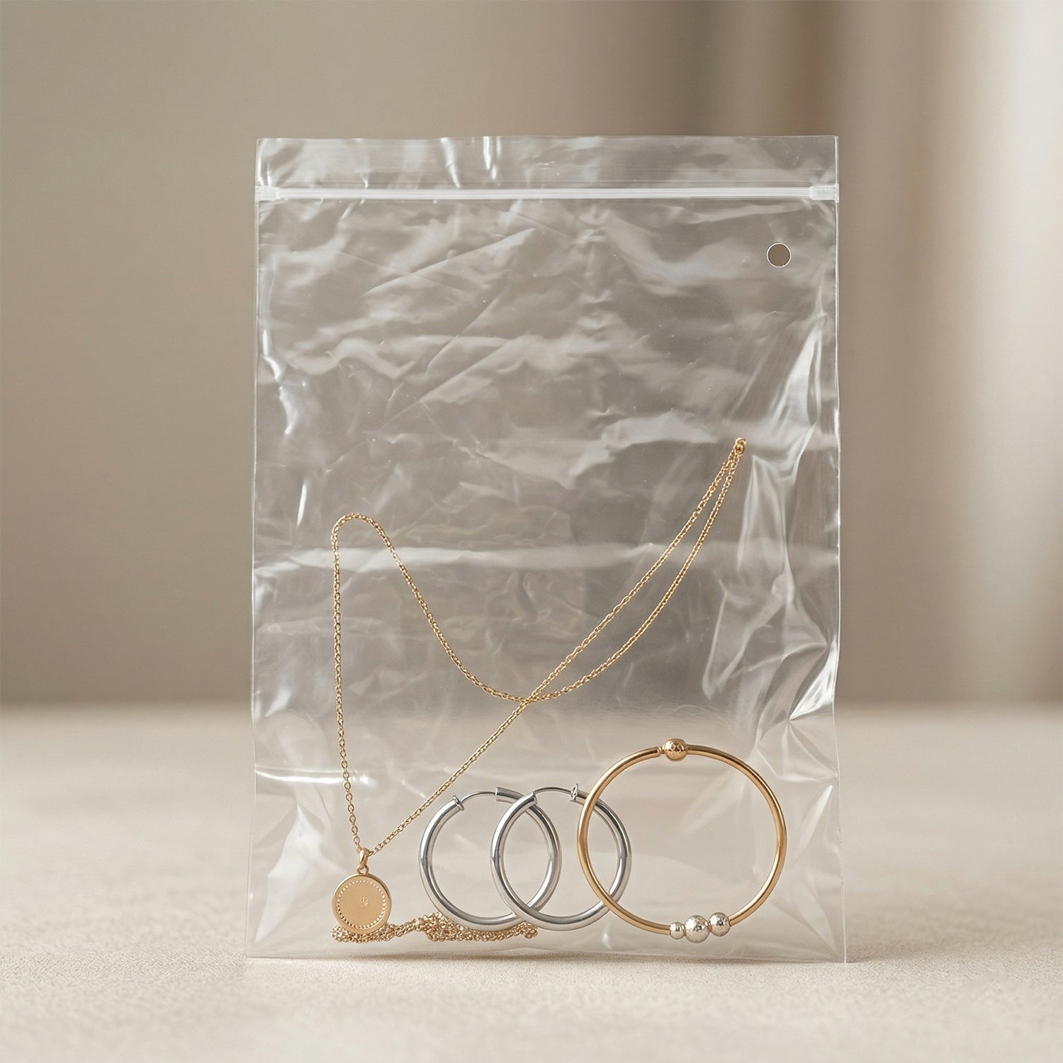 Plastic pouch bag for organizing items