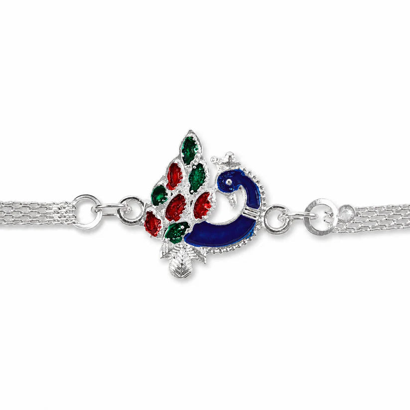Peacock Design Rakhi, Traditional Elegance for Raksha Bandhan (10pcs)