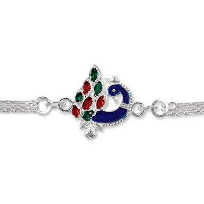 Peacock Design Rakhi, Traditional Elegance for Raksha Bandhan (10pcs)