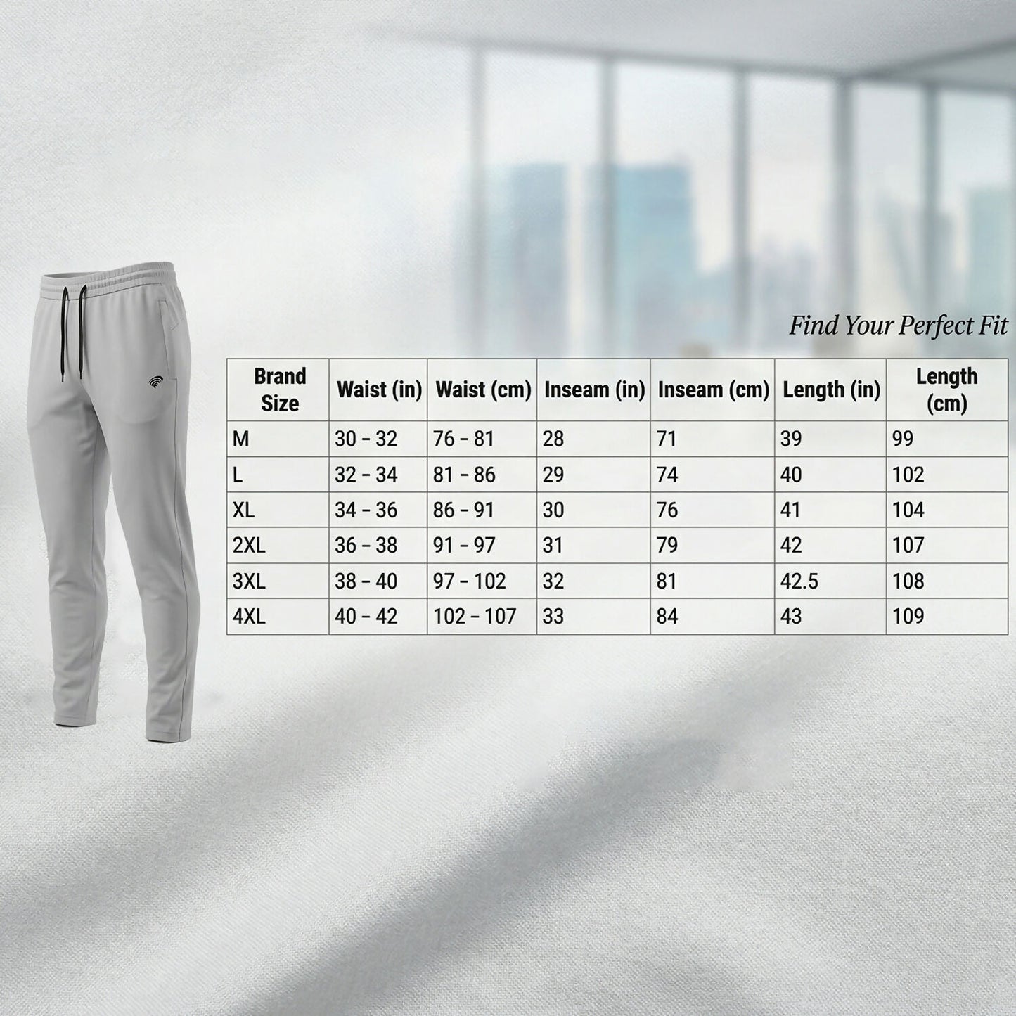Men’s premium sports track pants in motion outdoor