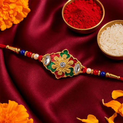 Designer Rakhi Handcrafted Gift for Raksha Bandhan (10pcs)