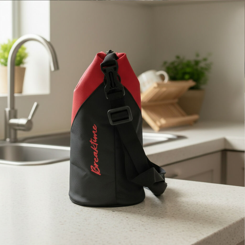 Breaktime Multicolor Tiffin Bag with Adjustable Strap & Zipper