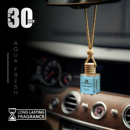 Aiglemont Aqua Fresh Car Perfume Hanging Pod 10ml | Long-Lasting Car Air Freshener | Premium Car Interior Accessory