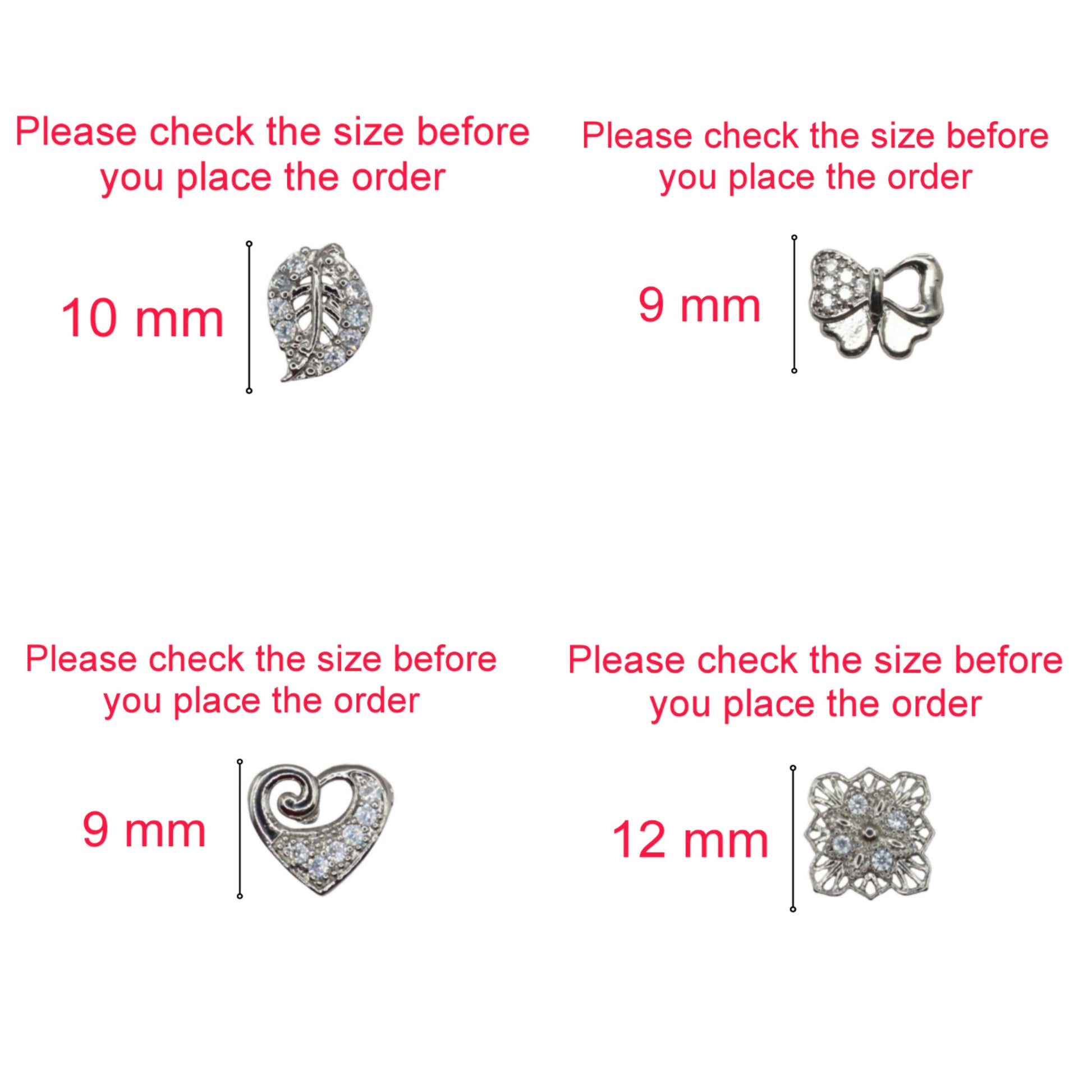 Silver heart-shaped zircon stud earrings with pave zircon setting