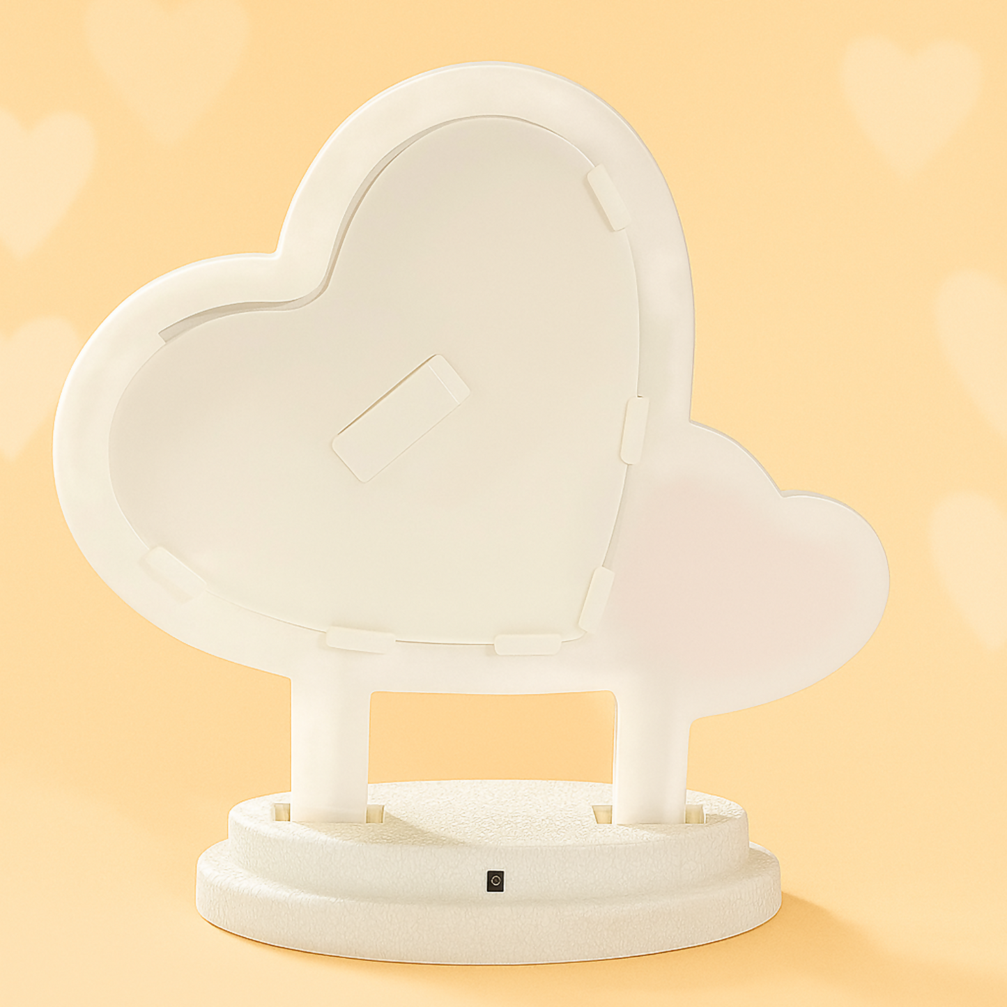 Heart-Shaped LED Double Photo Frame with “Love Story” Small Heart | Dual Romantic Couple Frame with Warm White Lights | Decorative Wedding, Anniversary & Valentine’s Gift Showpiece for Home & Bedroom Décor