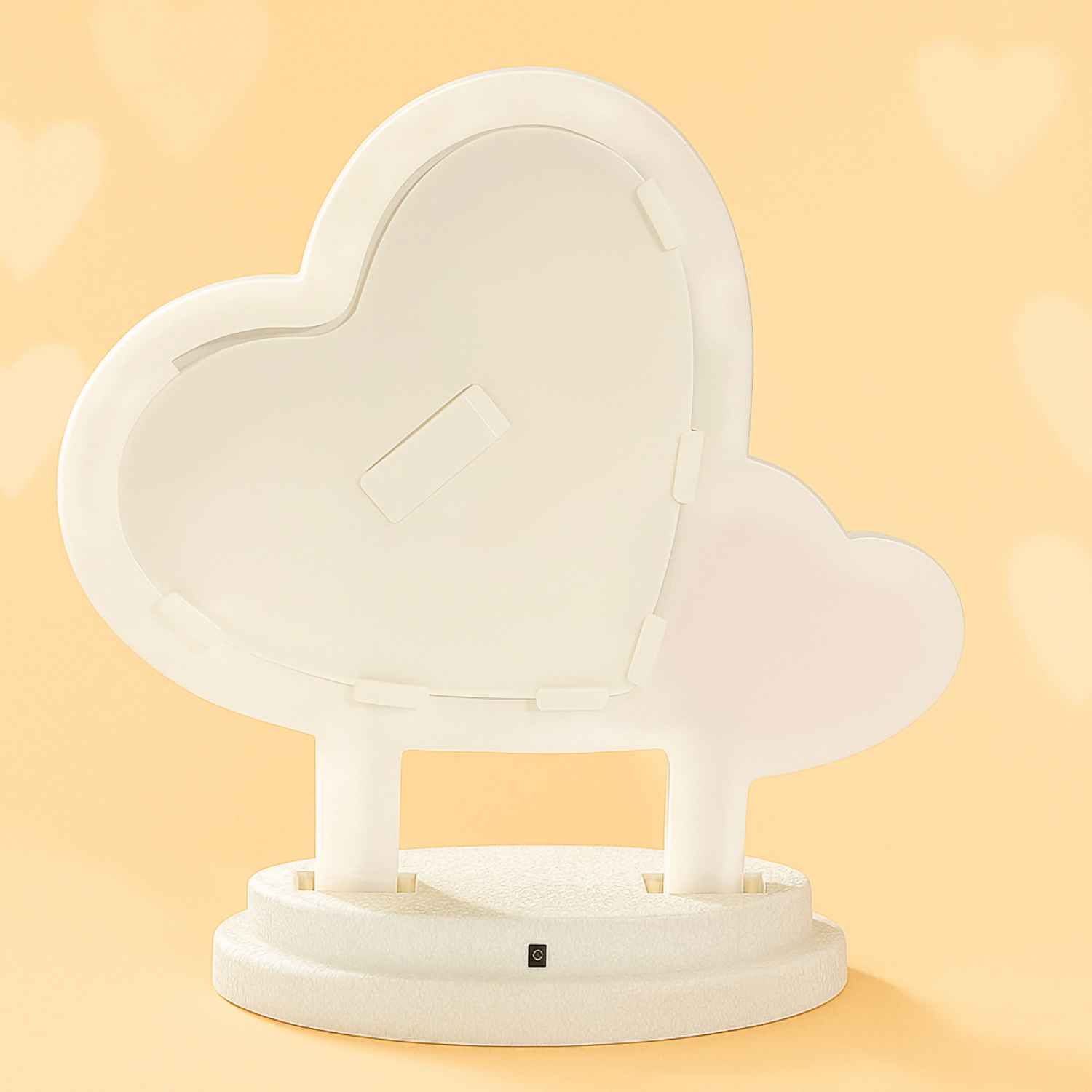 Heart-Shaped LED Double Photo Frame with “Love Story” Small Heart | Dual Romantic Couple Frame with Warm White Lights | Decorative Wedding, Anniversary & Valentine’s Gift Showpiece for Home & Bedroom Décor