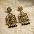 Antique Temple Doli Earrings – Elegant Ethnic Festive Accessory