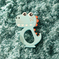 Silicone Dinosaur Baby Teether – Soft, Safe Chewing Toy