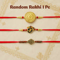 Gold Accent Rakhi Set – Elegant Festive Raksha Bandhan Combo