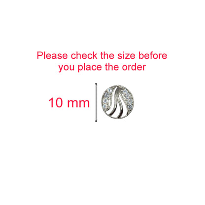 Silver-Plated AD Stud Earrings | for women and girls