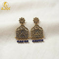 Antique Temple Doli Earrings – Vintage Ethnic Jewelry for Festive Looks